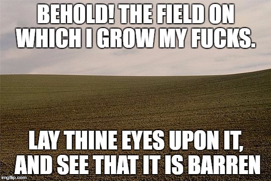 #MostPeopleDontButI refuse to replant my fields...