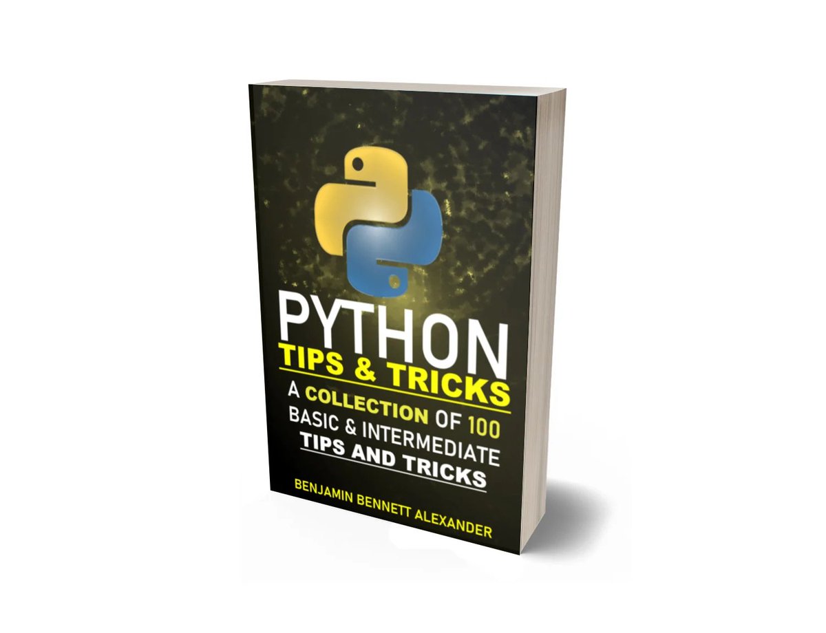 Python Tips and Tricks: A Collection of 100 Basic & Intermediate Tips & Tricks. gumroad.com/a/248064467/av…