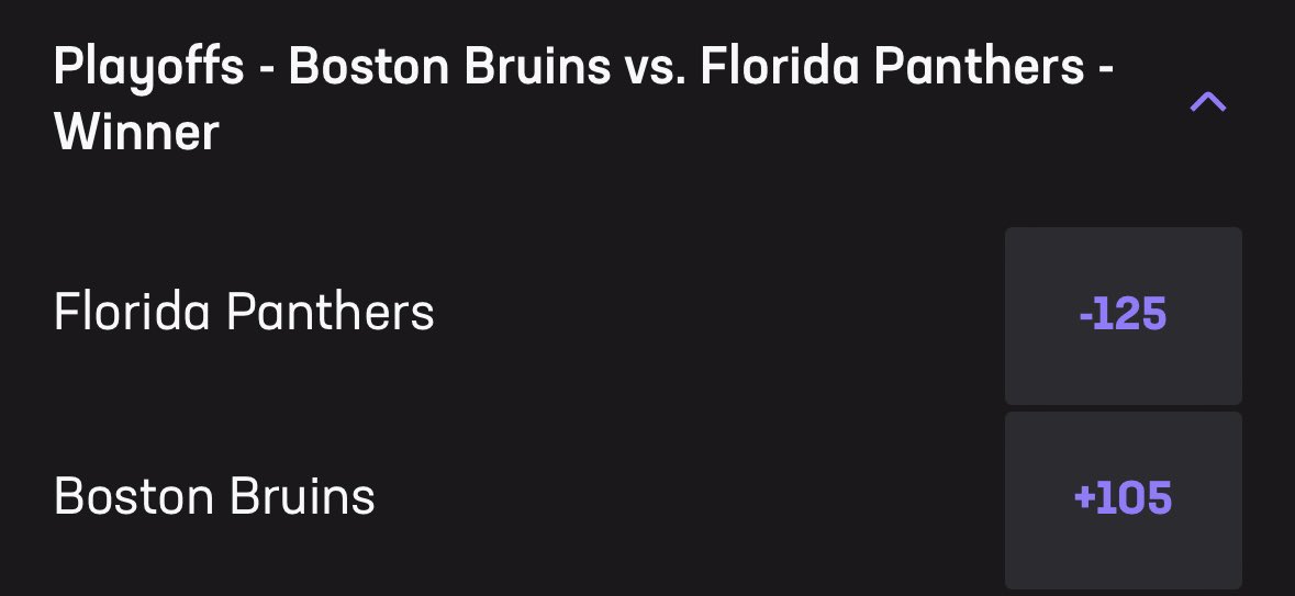 The Florida Panthers are still favored to win the series despite the Bruins 5-1 victory in Game 1.