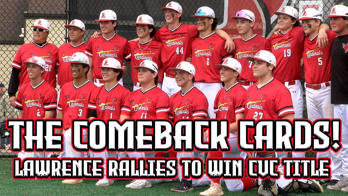 The Comeback Cards are a force to be reckoned with! Lawrence plays some of its best baseball when their backs are up against the wall. This time, it was a sixth-inning rally getting the job done vs. Hightstown. Watch the FULL highlights from the Cardinals and Rams ⬇️ 📽️:…