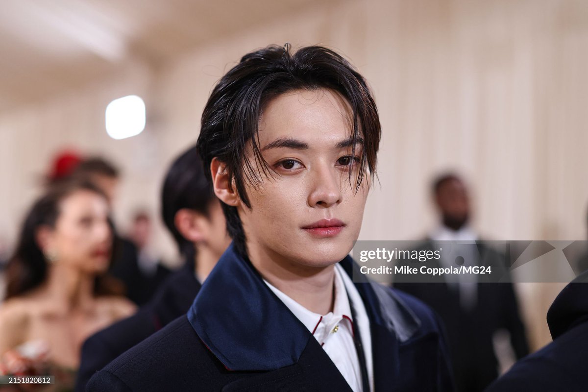 LeeKnow press picture from Met Gala Carpet via Getty images God he’s HANDSOME #LeeKnow #Metgala #MetGala2024