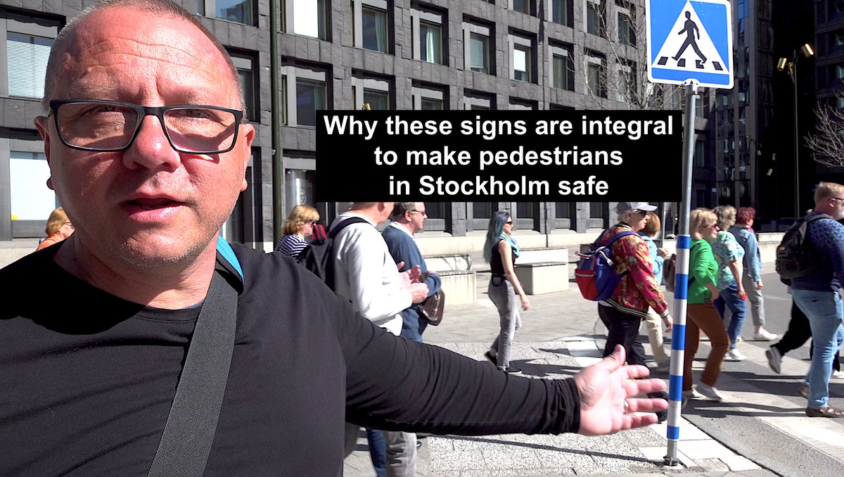 I made this very short piece looking at just one reason why walking in #Stockholm is so comfortable & safe. SEE IT HERE: youtube.com/watch?v=7J9A7K…