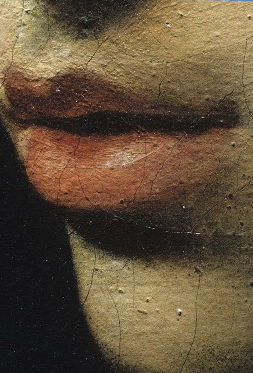 Caravaggio Judith’s lips,c.1559 oil on canvas (detail Judith Beheading Holofernes)