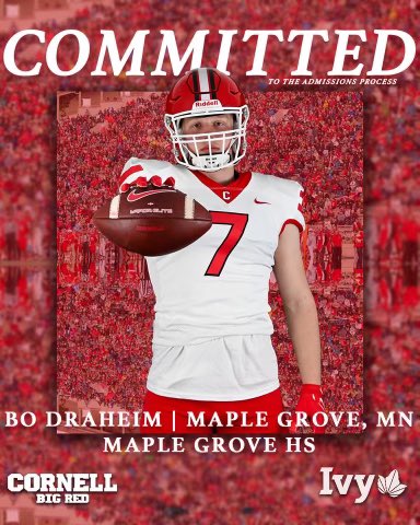 Blessed and excited to announce my commitment to further my academic and athletic career at Cornell University! Thank you to everyone who helped me through this process‼️🔴🐻🌿@BigRed_Football @DanSwanstrom @CoachJDittman58 @coach_dees @JaredBackus1 @spurrlyman @Crimsonfootball