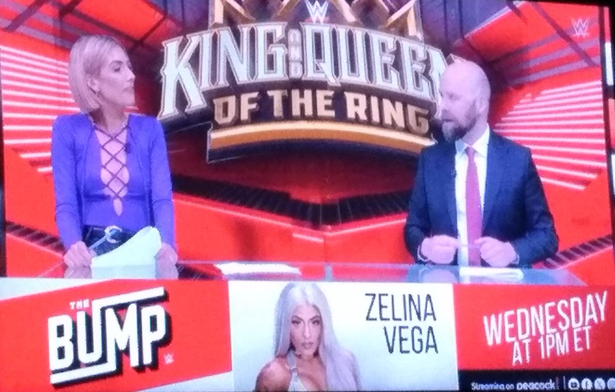 @ZelinaVegaWWE on #WWETheBump !!!!! @MeganMorantWWE @notsam #RawTalk #WWERaw