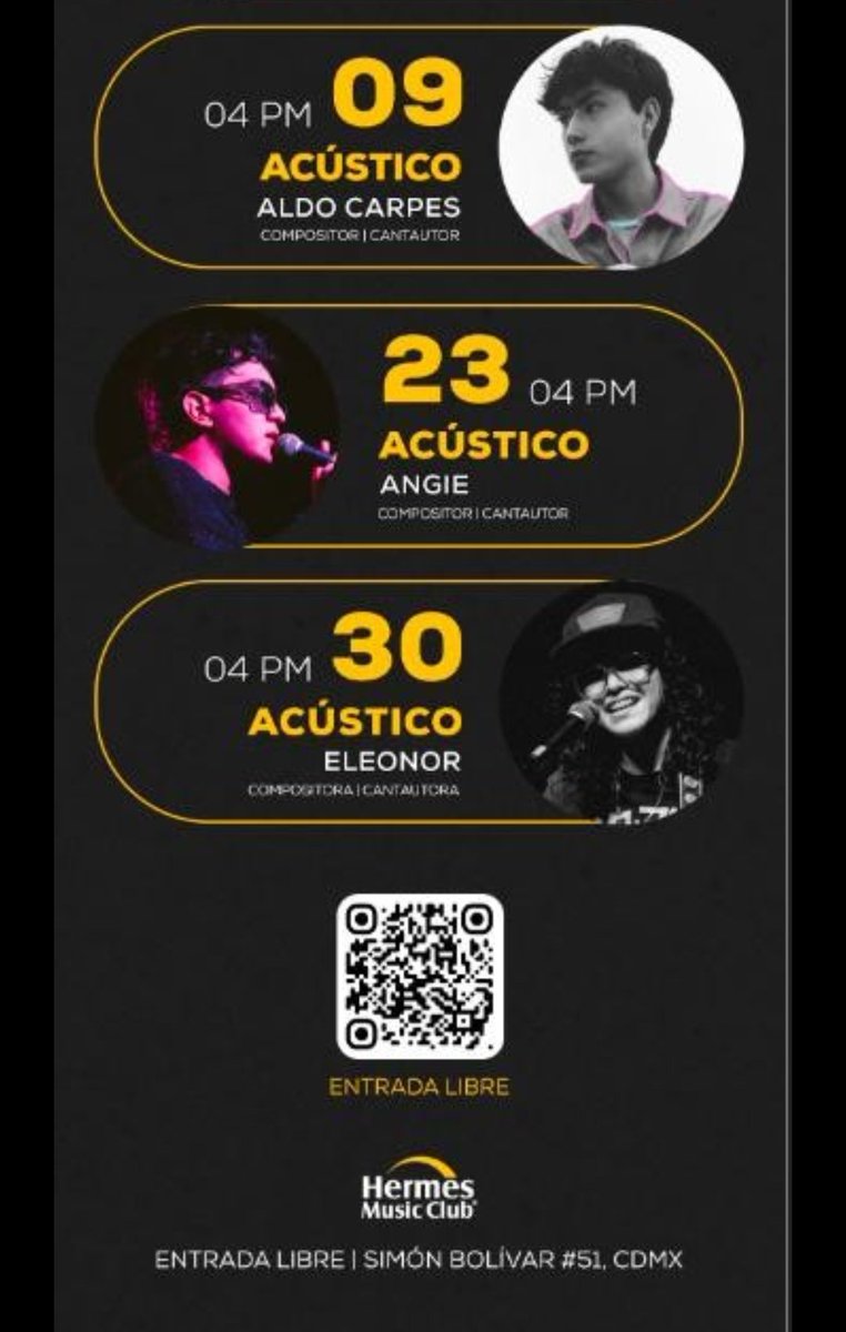 Show Case 
#AldoCarpes Foro Hermes Music 
Jueves 4:00 pm