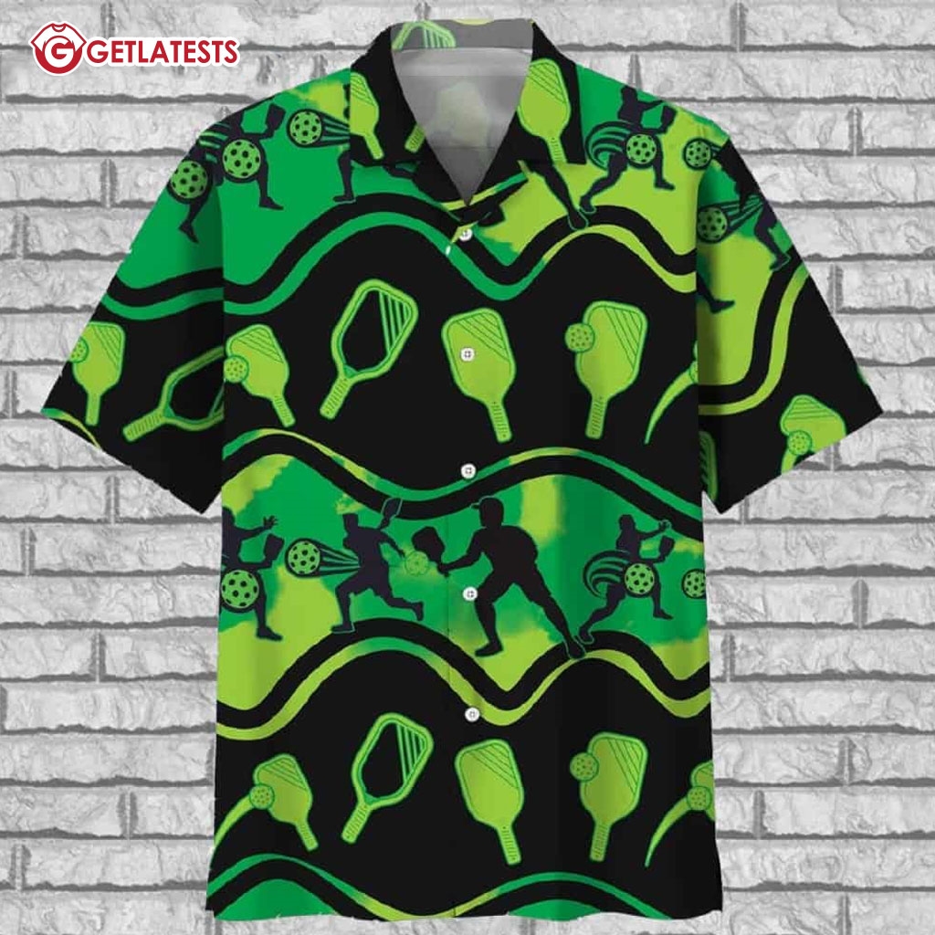 Pickleball Green Hawaiian Shirt #Pickleball #hawaiianshirt #getlatests getlatests.com/product/pickle…