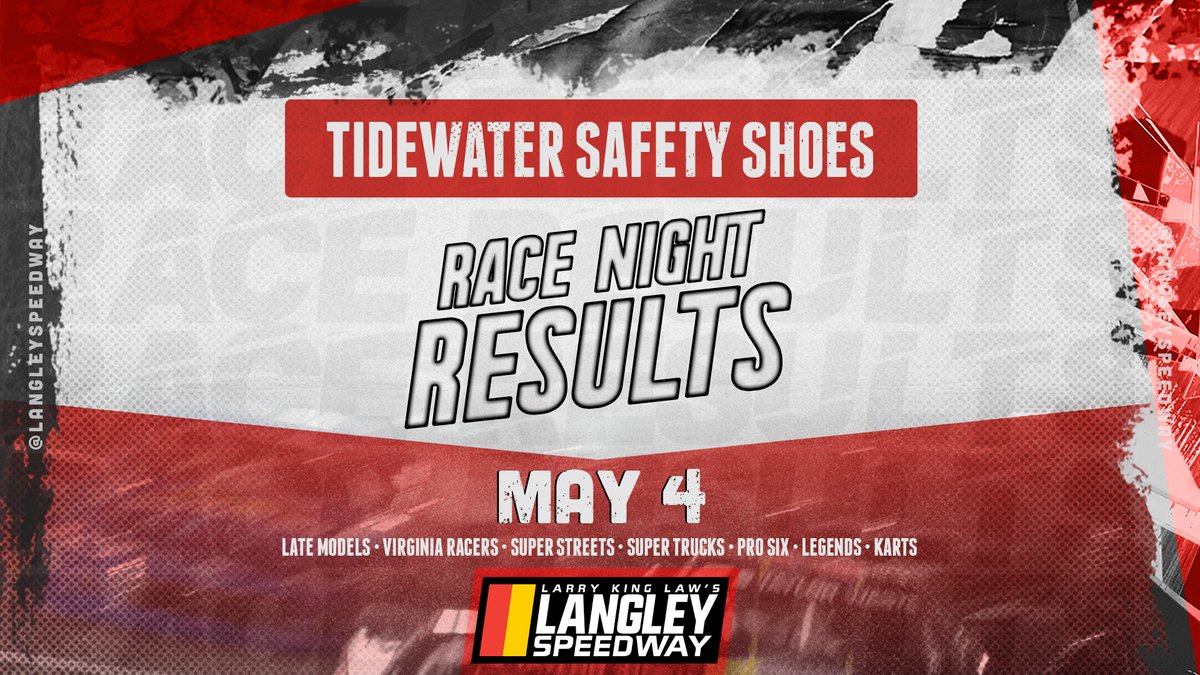Race results from @TWSafetyShoes Race Night are now official!🏁🏁 𝗥𝗮𝗰𝗲 𝗿𝗲𝘀𝘂𝗹𝘁𝘀: bit.ly/3woRFz5