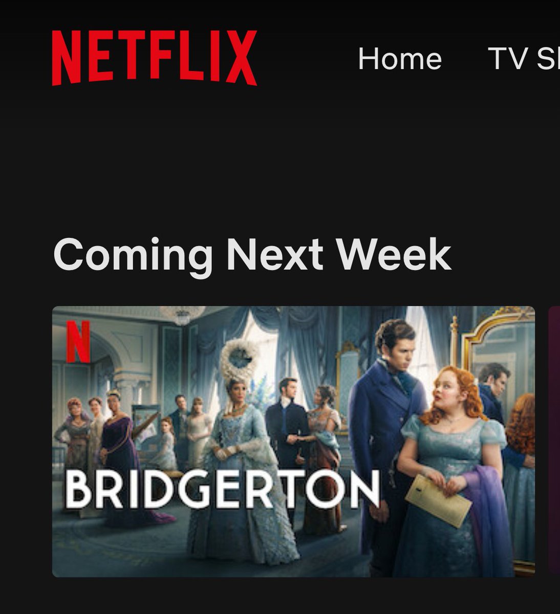 #Bridgerton season 3, part one coming NEXT! WEEK!