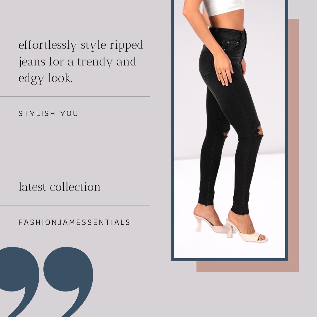 Rocking Ripped Jeans: Style Inspiration!
Show us how you'll style your ripped jeans in the comments below. 👇We can't wait to see your unique take on this timeless trend! ✨

#RippedJeans #StyleInspiration #FashionForward #fashionjamessentials