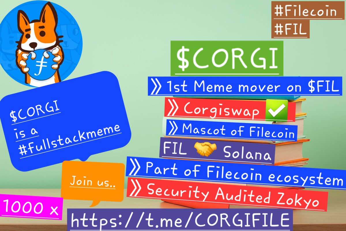 Good day Corgians 
<a href="/file_corgi/">CORGI | FILE</a> cooking big things behind the screen 
#Corgi #filecoin #Trending