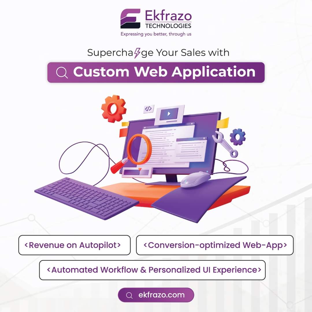 ekfrazo's tweet image. Experience a significant increase in sales with our comprehensive, end-to-end business solutions. Take your company to new heights and stay ahead of the competition by partnering with us today!

Know More: ekfrazo.com/building-web-a…

#webapplications #CustomWebApplication  #ekfrazo
