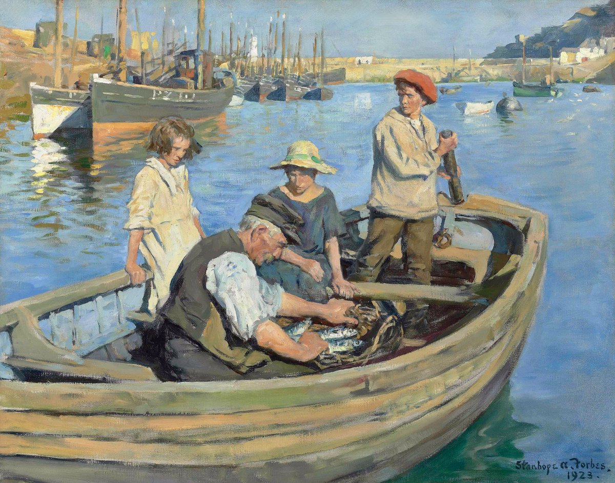 Stanhope Forbes (1857–1947)
   - 
The fishermen's expedition, 1923

Oil on canvas