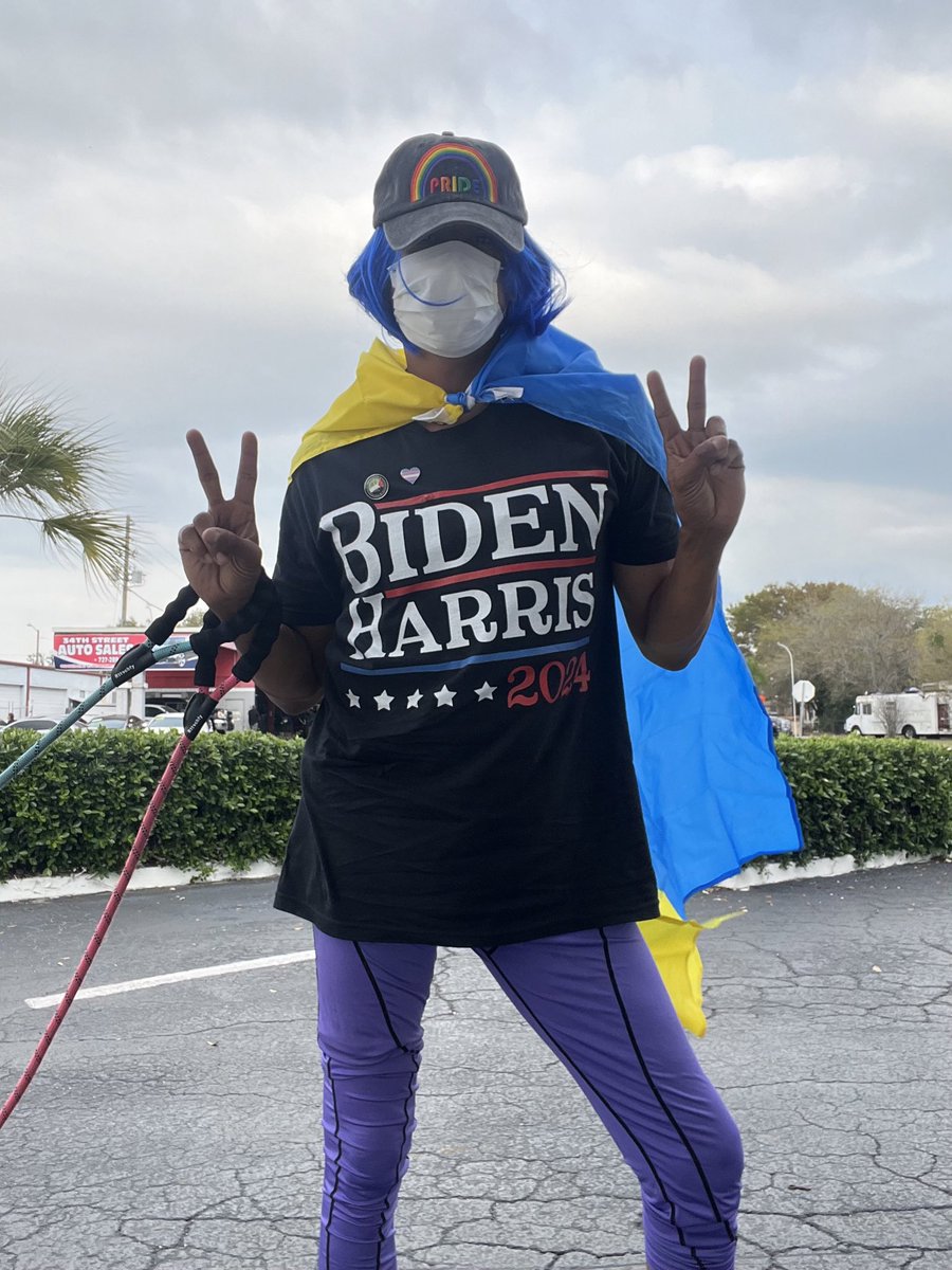 I’m Adam Francisco. I identify as a 25 year old White liberal woman. I’m in Tampa surrounded by violent and dangerous MAGA extremists. I’m voting for Joe Biden in November because I want war. How about you? 🏳️‍🌈🇵🇸✊🏿🇺🇦💉😷