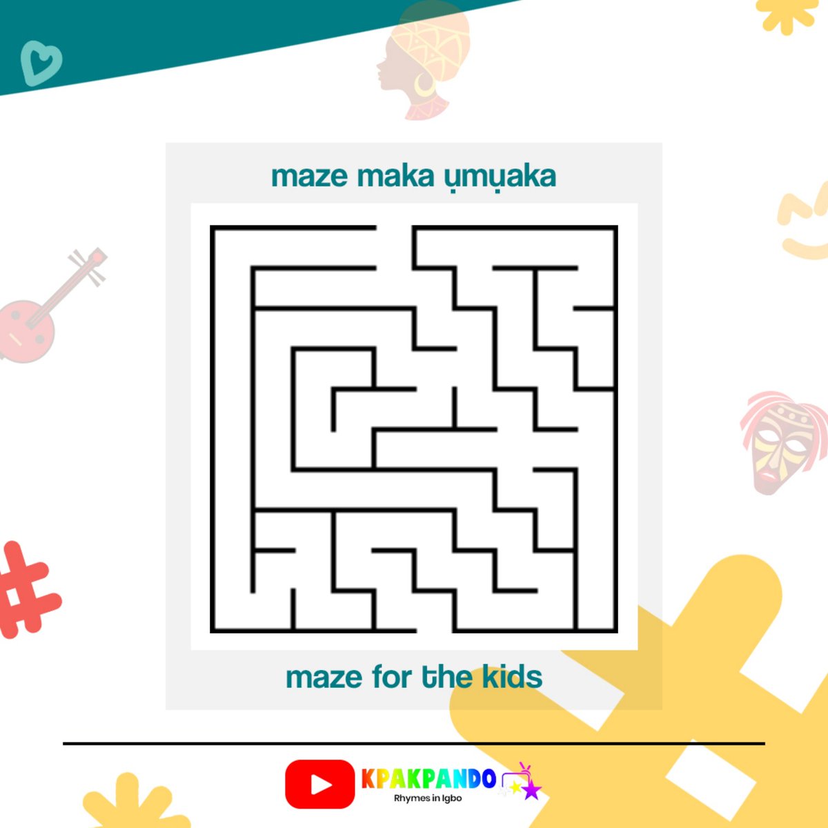 Ndewo nne na nna, egwuregwu maze maka ụmụaka ☺️
Hi parents, maze game for the kids ☺️
#kidsfun #igbokidsfun #igbokids #igbokidslearning #teachigbo #learnwithus #funkids