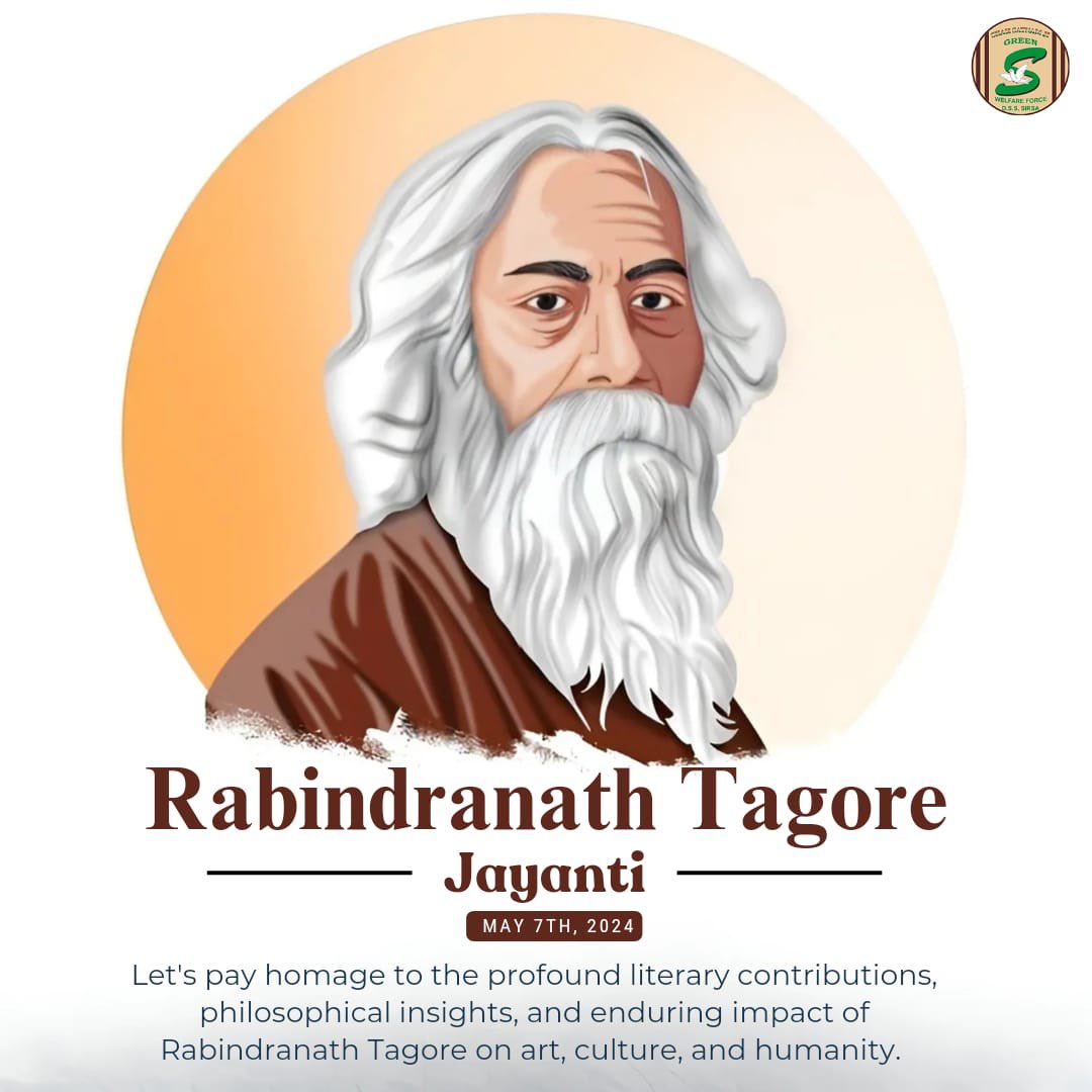 Courage and compassion, patriotism and perseverance, Gurudeb's heartfelt compositions encompassed every feeling, emotion and subject! Heartfelt tributes to the face of Indian literature, social reformer, thinker and creator of our National Anthem, Shri Rabindranath Tagore, on…