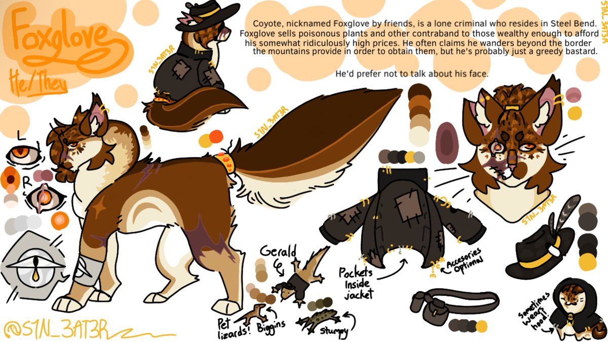 Here’s Foxglove/Coyote btw!! He’s just as open to interactions :3