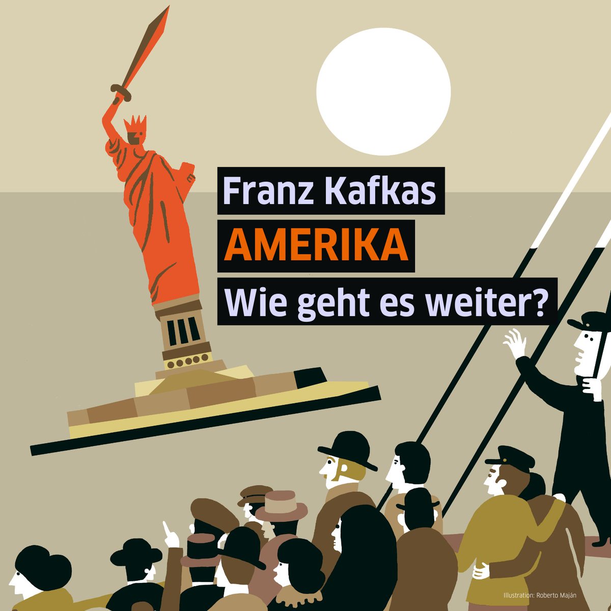 📖 🐜 Wie geht es mit Franz Kafkas unvollendetem Roman „Amerika“ weiter? Viele vermuten, das Fragment „Das Naturtheater von Oklahama“ sei als Abschlusskapitel gedacht gewesen. Der Autor Marius Goldhorn lässt den Roman im 37. Jahrhundert weiterspielen 👇 goethe.de/prj/zei/de/art…