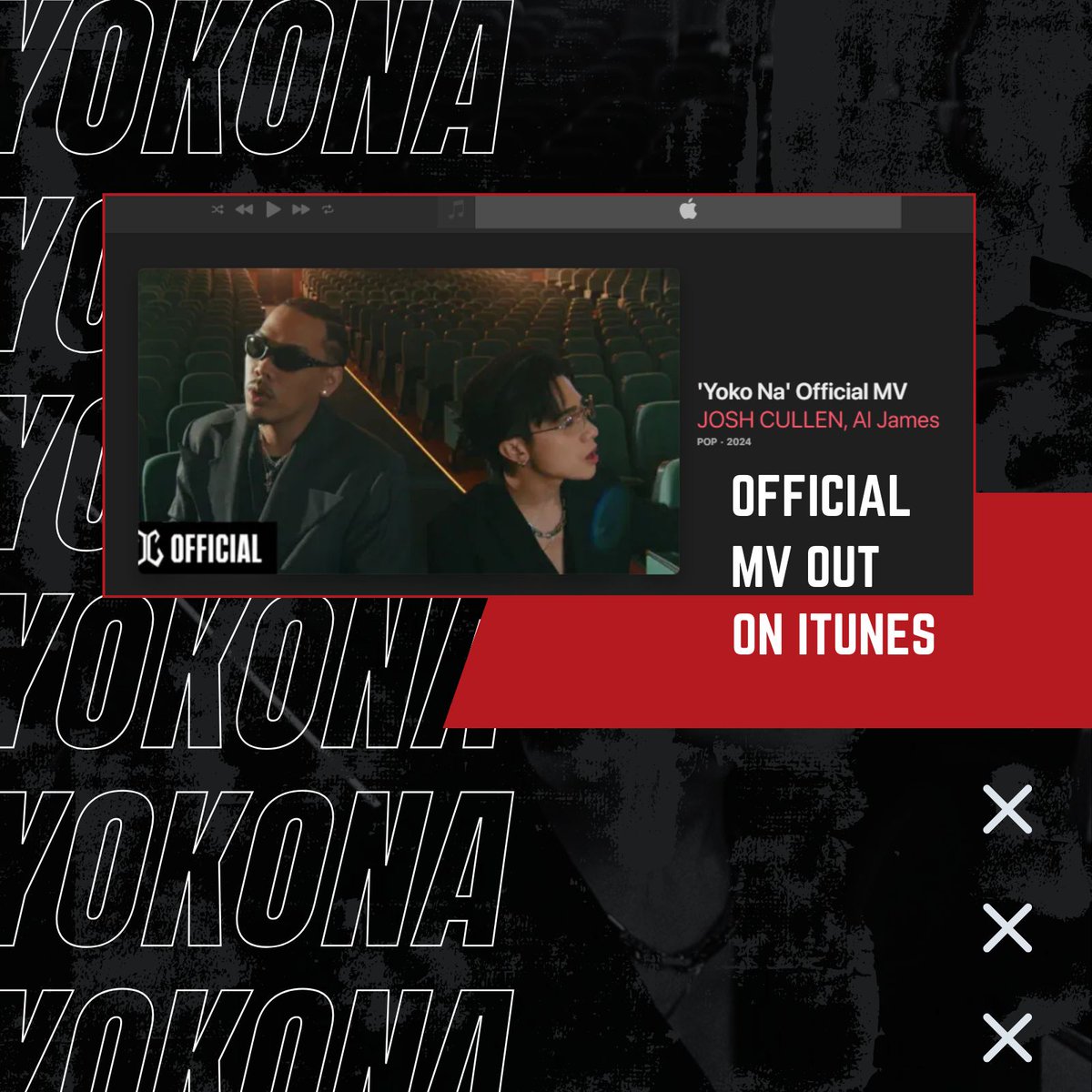 Here's another way we can support Josh, the #YokoNa Official MV by #JOSHCULLENxALJAMES is now available on iTunes for purchase.

🔗  buff.ly/4bmz59J 

ICYMI, the official song is also available on iTunes along with the rest of #JOSHCULLEN's discography.