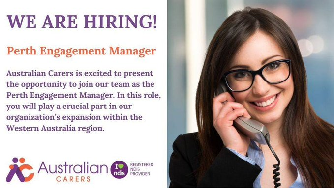 We are Hiring Perth Engagement Manager  #NDIS #ndisregisteredprovider #ndisserviceprovider #perth #westernaustralia #australian #positions #nowhiring #jobsearching #jobsearch australiancarers.com.au/job/4521/