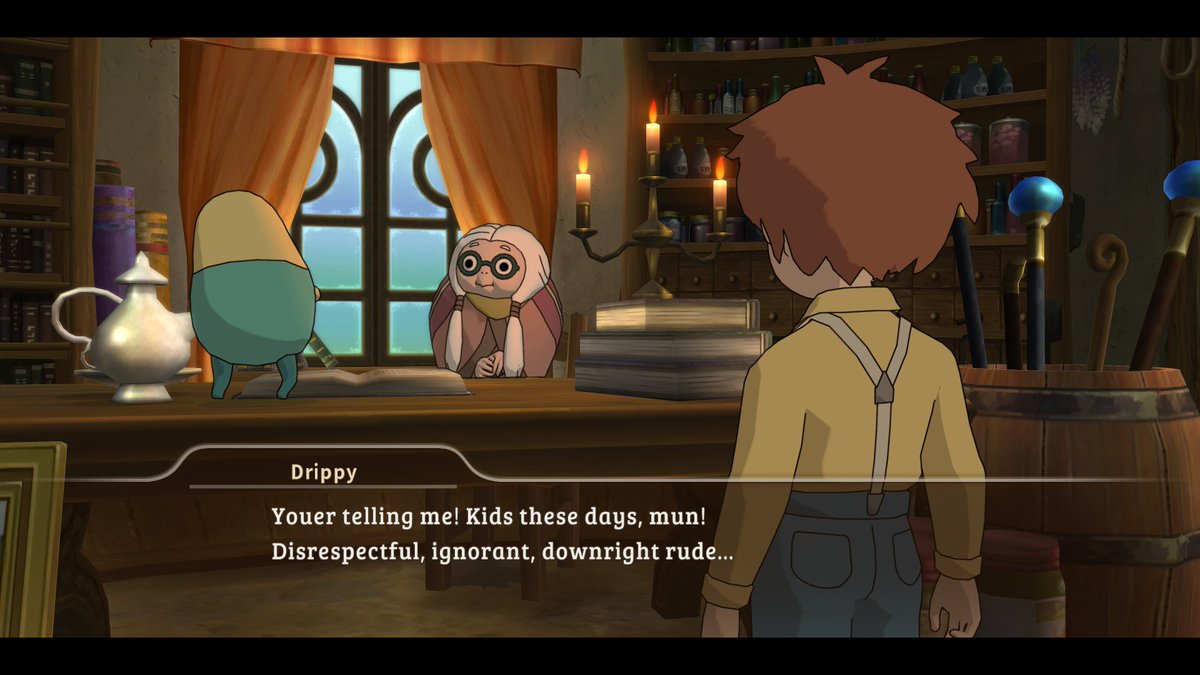#NinoKuni Wrath of the White Witch
I just love the Ghibli art style so much. I never tire of returning to Ding Dong Dell, Oliver & Drippy (sorry, High Lord) et al.