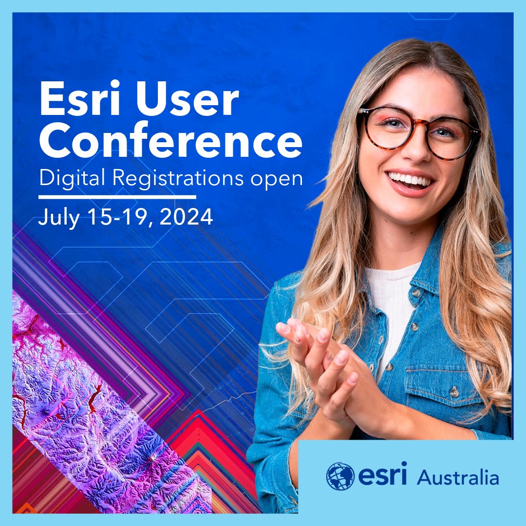 Registration for #EsriUC2024 Digital Access is now available.

Get a virtual front row seat to the Plenary Session live streams, browse the online Esri UC Map gallery, dive into 60+ technical workshops – and so much more.

bit.ly/44up9sm