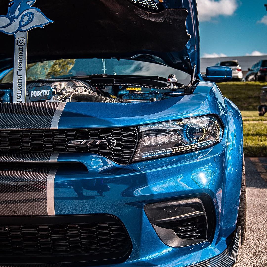 #MondayBlues Custom Dodge Charger SRT Hellcat Widebody. 📷: @indigo_pudytat | dodge.com