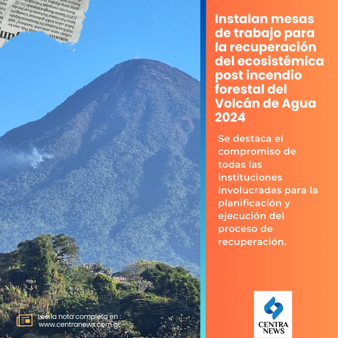 🌋 #NacionalesGT | Instalan mesas de trabajo para la recuperación del ecosistémica post incendio forestal del Volcán de Agua 2024.

📝 La nota: lc.cx/e7zz0U

#AHORA #Guatemala
