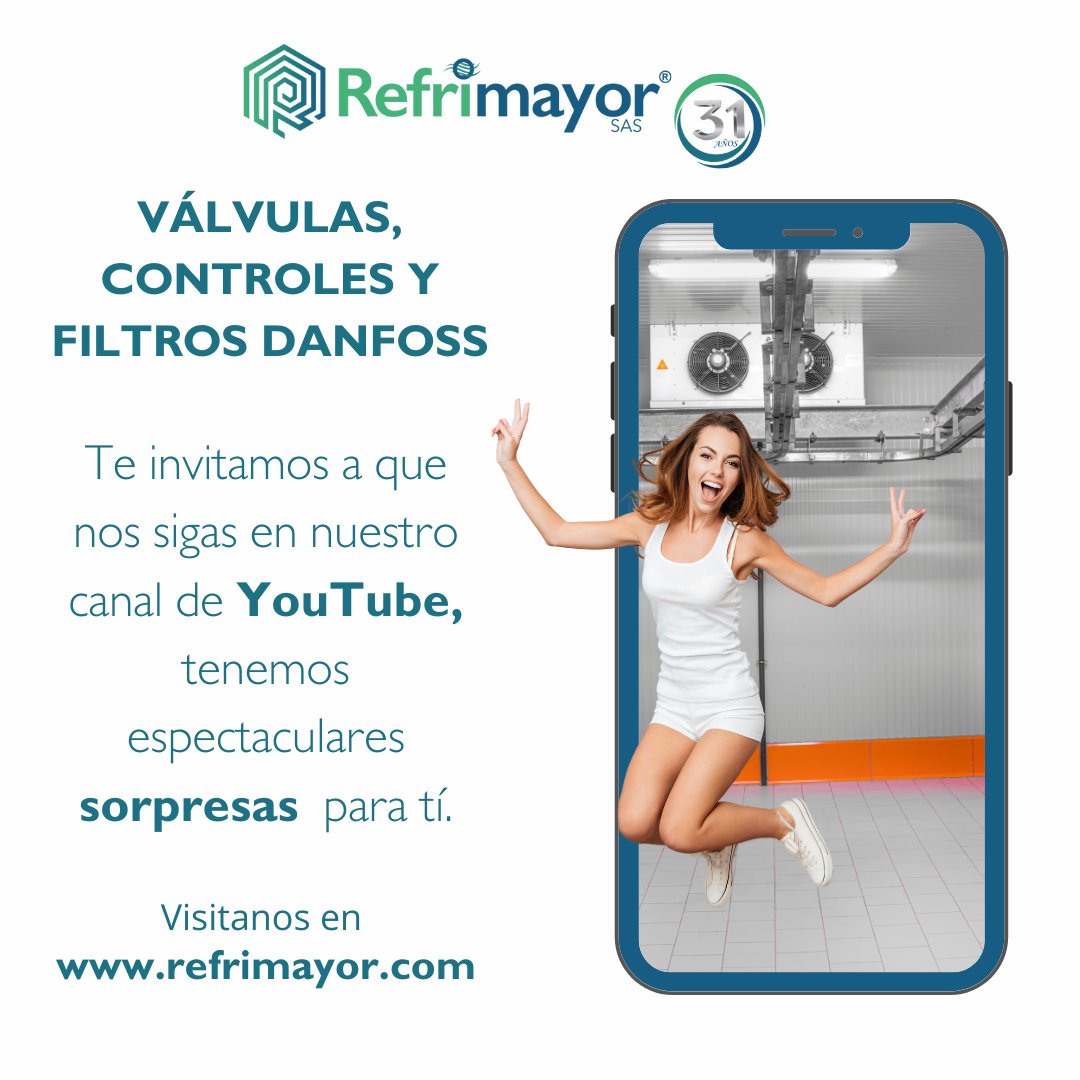 #Refrimayor #Danfoss #VálvulasYFiltros #InnovaciónTecnológica #válvulasdeexpansión #valvulasolenoide #solenoides #presostatos #filtros #mirillas #confiabilidad #eficiencia #procesosderefrigeración #óptimascondiciones #rendimiento #accesoriosdanfoss #Eficienciaenergética