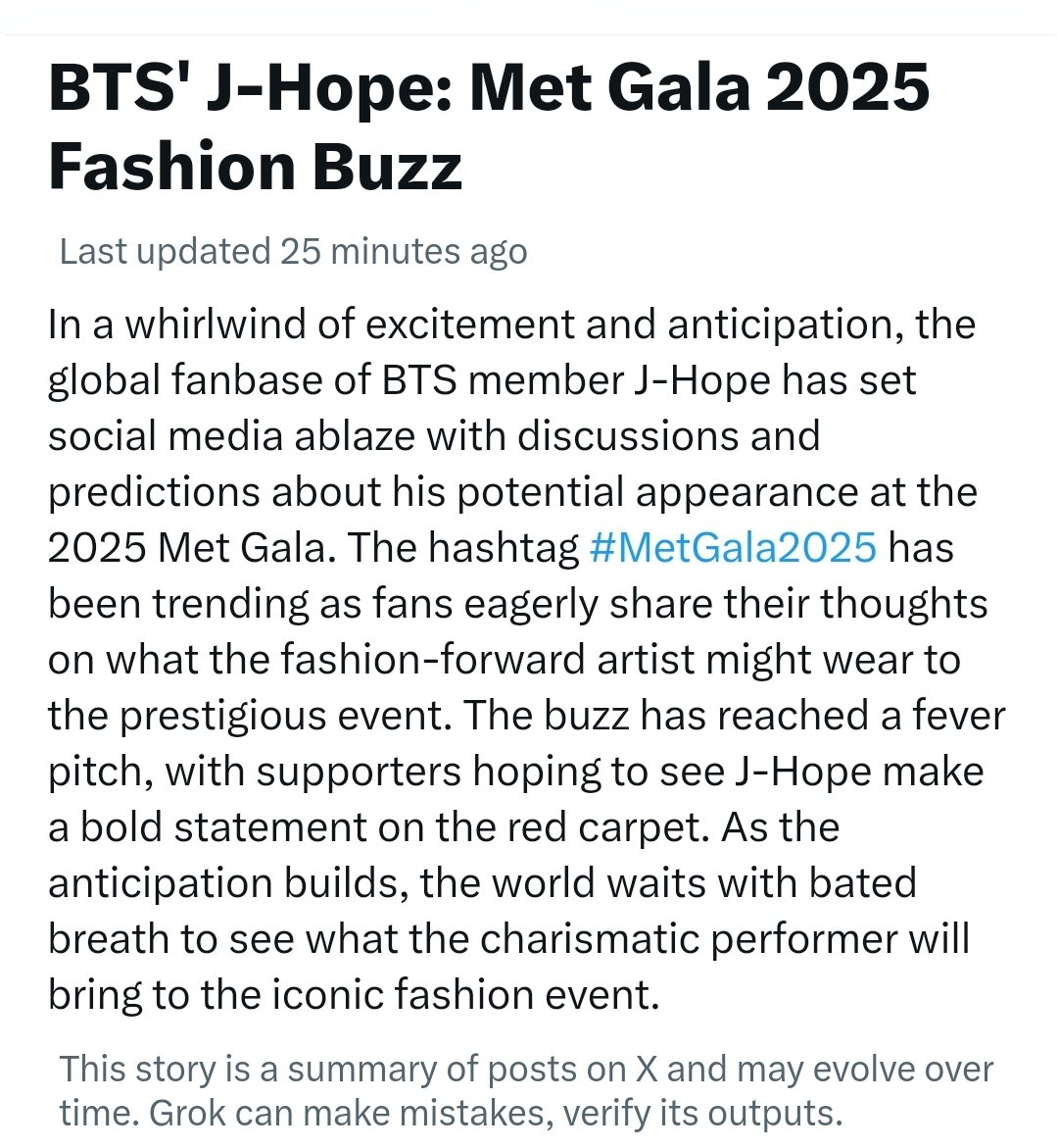 Oh...trending! BTS' J-Hope: Met Gala 2025 Fashion Buzz