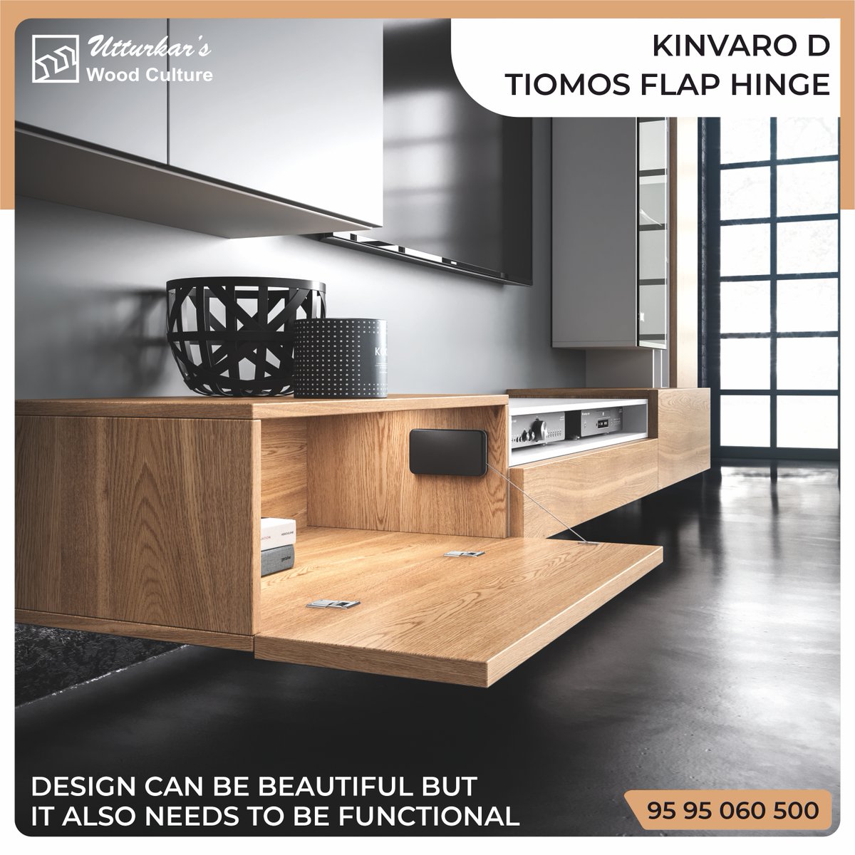 Kinvaro D and Tiomos Flap Hinge: Where Beauty Meets Functionality.

#tiomos #tiomoshiddenhinge #grasshinge #kinvaroD #flapsystem #modernkitchen #hardwareSolutions #smartsolutions #furnituredesignideas #flaphinge #hinges  #tarekutturkar #UtturkarsWoodCulture #trending #foryou