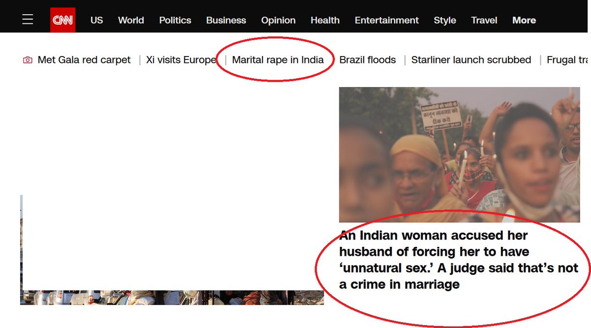 .
The is the website front page of today.

Notice how they will take only the stories related to women and trumpet them on front pages to project an image of India.

The will NEVER headline news where Indian women are perpetrators of the MOST heinous crimes

via @rheamogul  @cnn