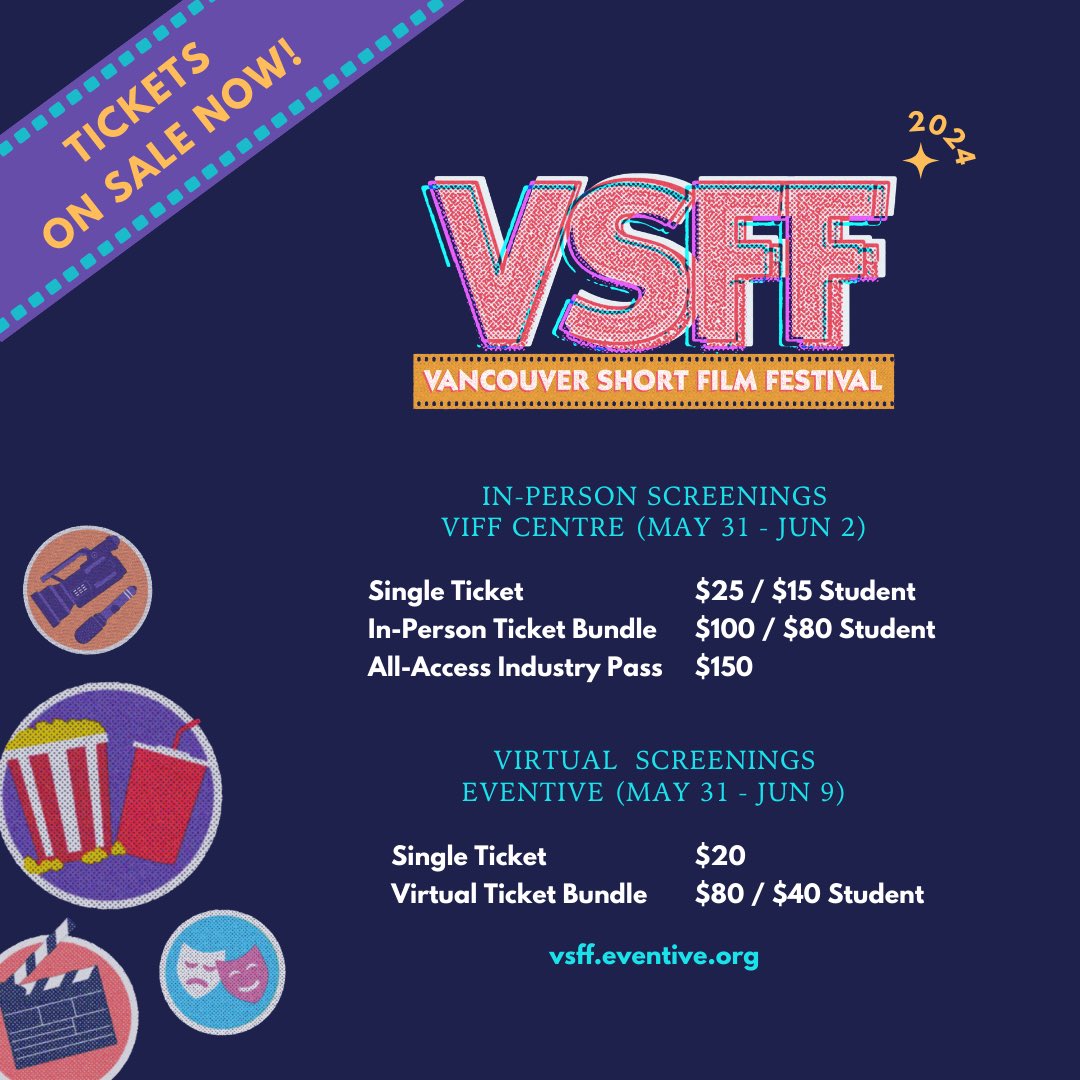 Here’s our ticket info! Head to our website to grab your tickets while they’re still available! ✨