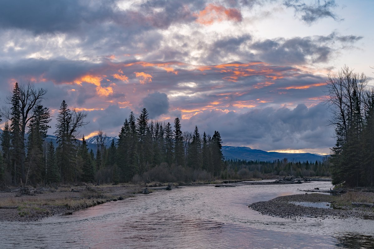 A mostly cloudy day, but there was a enough of a break to give some sunset color