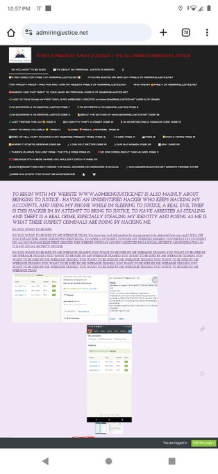 UN-iDENTIFIED CRIMINAL IS TRYING TO TAKE OVER MY CELLPHONE 936-229-7930 AND MY WEBSITE https://t.co/zN8AEqfFVu
