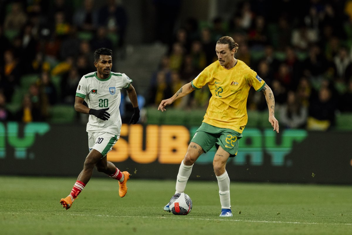 A few snaps from our last matchup against Bangladesh! 👀📸 🇧🇩 v 🇦🇺 - 6.6.24, 8:45pm AEST 🇦🇺 v 🇵🇸 - 11.6.24, 8:05pm AWST 📱💻📺 Network 10, Paramount+, 10 Play #Socceroos #DifferentBreed