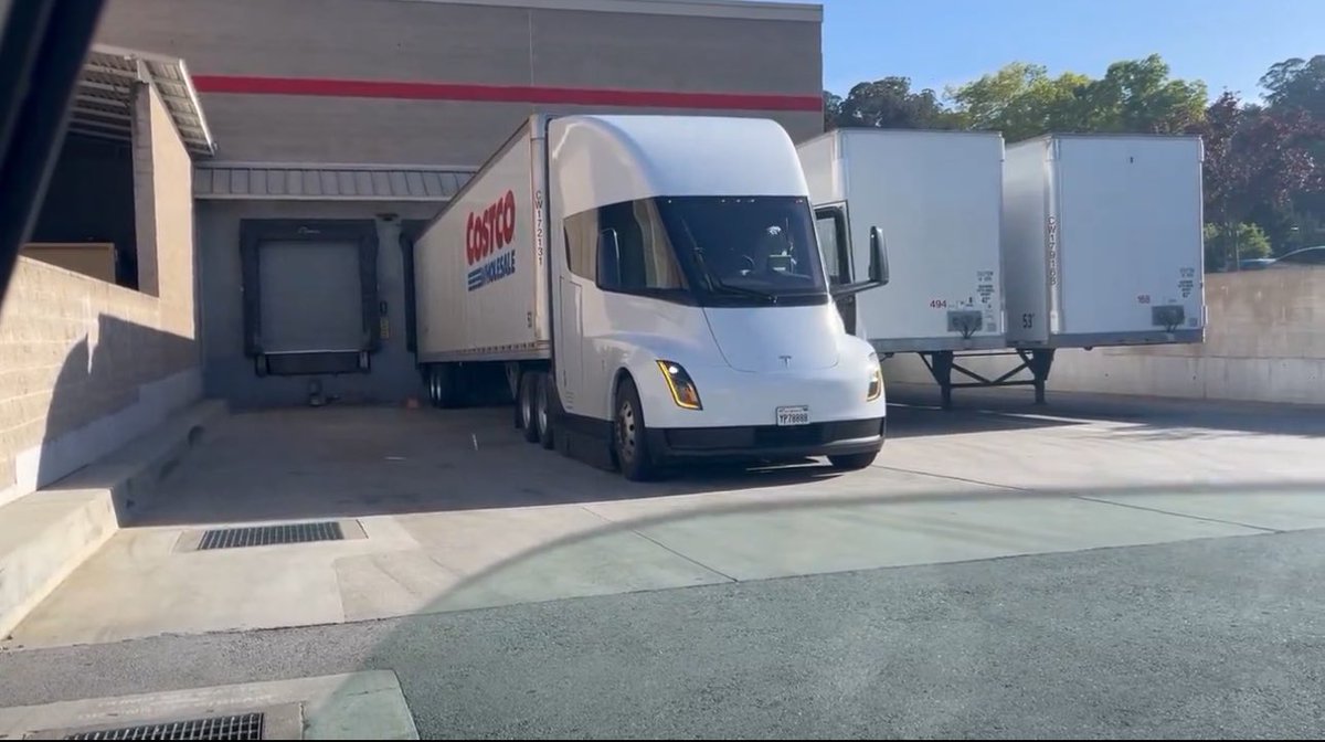 COSTCO HAS NOW BECOME THE LATEST COMPANY TO TAKE DELIVERY OF THE TESLA SEMITRUCK $COST