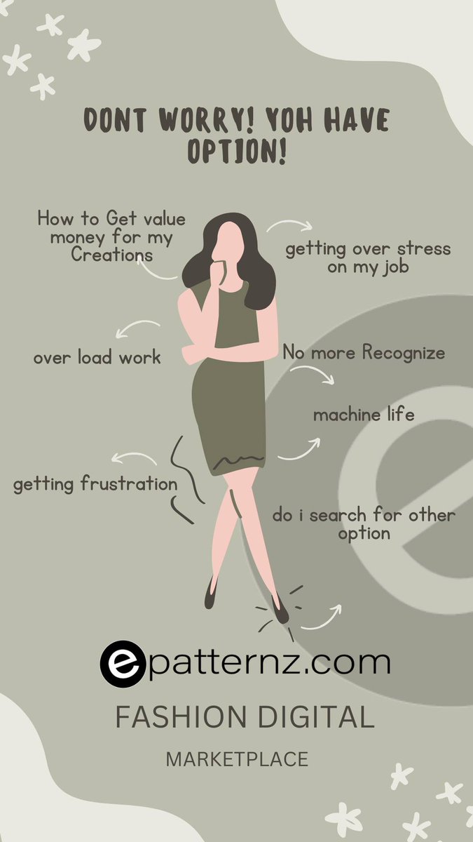 EpatternzC's tweet image. The right to live! options to succeed abundantly

Opportunity! will help us concentrate, we must choose the most effective. If you&apos;re a talented #patternmaker #embroidery #techpackdesigner or #sketch #artist you should check it out epatternz.com. 

#epatternz