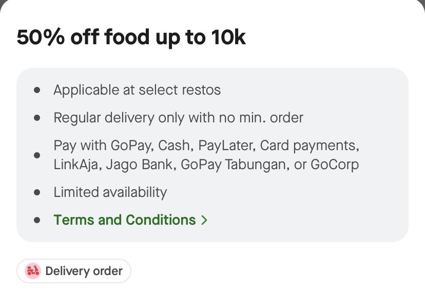 wts voc / voucher gofood #zonaung

- udah gf+ (minbel 30k)
- gf+ only 1,5k
- fee 3-4k 
- bisa gopay/cash
- berlaku di resto tertentu
- jadi / ga jadi tolong konfirmasi

bisa hub ke wa wa.me/62881082382718 atau mt after dm #zonauang voc gofood