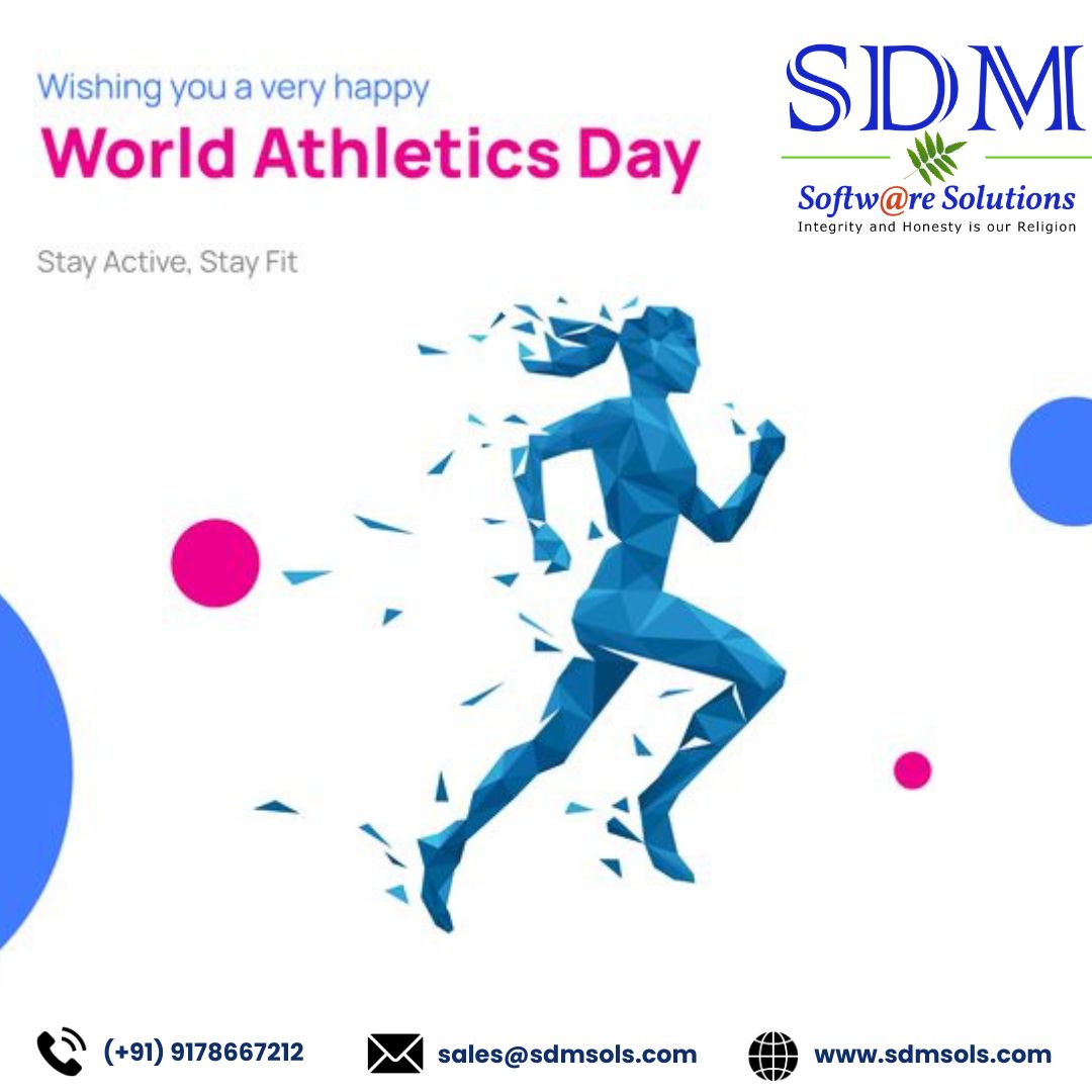 World Athletics Day. sdmsols.com #android #designer #uidesign #webdevelopment #it #itcompany #DataWarehouse #marketing #digitalmarketing #webdesigner #socialmedia #seo #software #content #website #AWS #security #softwarecompany