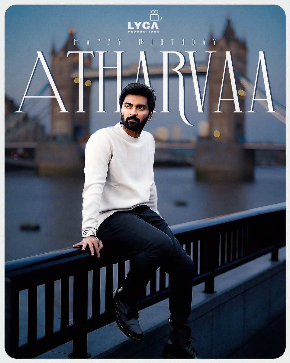 Happy Birthday to the dashing actor @Atharvaamurali 🎉 May this year bring you lots of success and happiness. Keep stealing hearts with your charming appearance on & off the screen. 🤩🥳 #HBDAtharvaa #Atharvaa