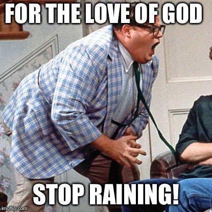 Start a mowing business they said. 

Get some sun, fresh air, make a little extra $$. 
What could go wrong?
☔️⛈️🛶