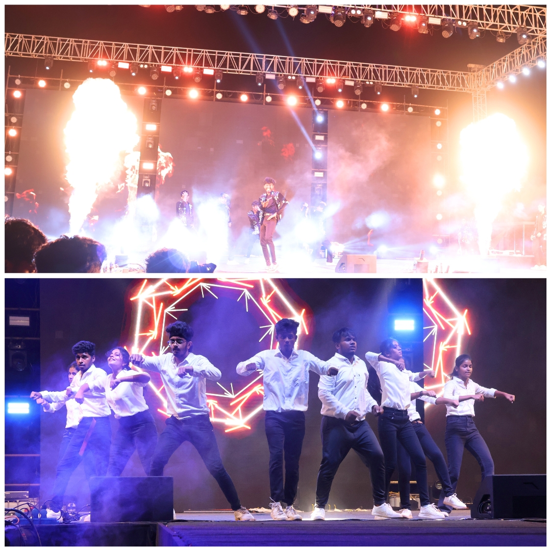 SaveethaSEC's tweet image. Celanza'24 ~ Day #3: Experience the rhythm and energy at the "Group Dance" event, where participants dazzled the stage with their moves. SECians set the stage on fire with their dance steps and made it a memorable evening.
:
#groupdance #celanza24 #saveethaengineeringcollege