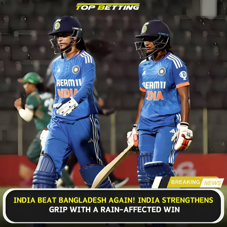 India beat Bangladesh Again! India Strengthens Grip with a Rain-Affected Win

#INDvsBAN #BANvsIND #INDIACRICKETTEAM #BANGLADESH #CRICKETFANS #TOPBETTINGSPORTS #SPORTSZONE #WOMENCRICKETTEAM #CRICKETTEAM