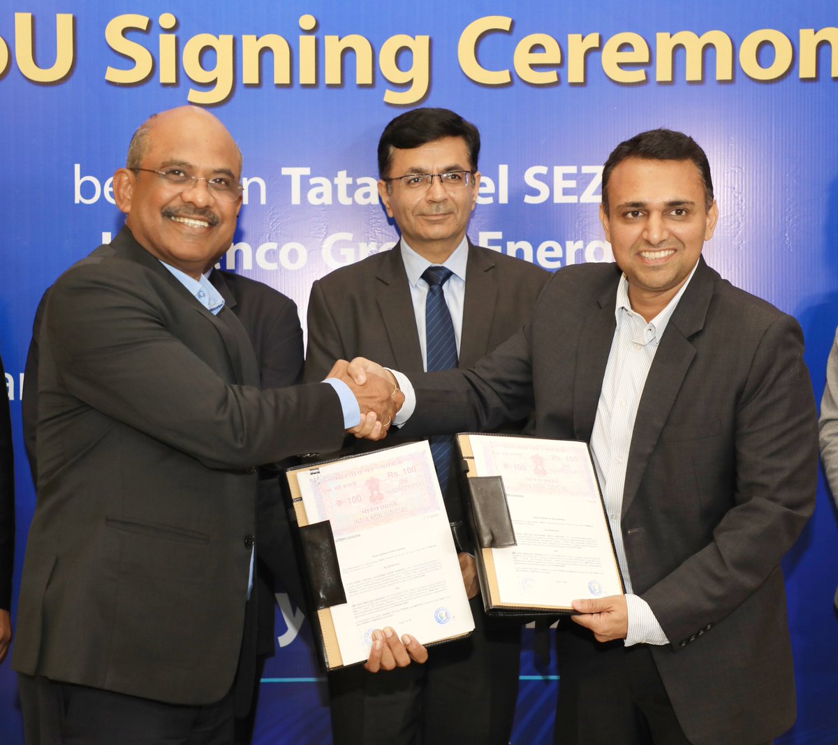 Tata Steel Special Economic Zone (TSSEZL) has signed a Memorandum of Understanding (MOU) with @hygenco for manufacturing of Green Hydrogen & Green Ammonia at TSSEZL's Gopalpur Industrial Park.

#TSSEZL #GIP #FindAmazingPossibilities #investment  #greenammonia