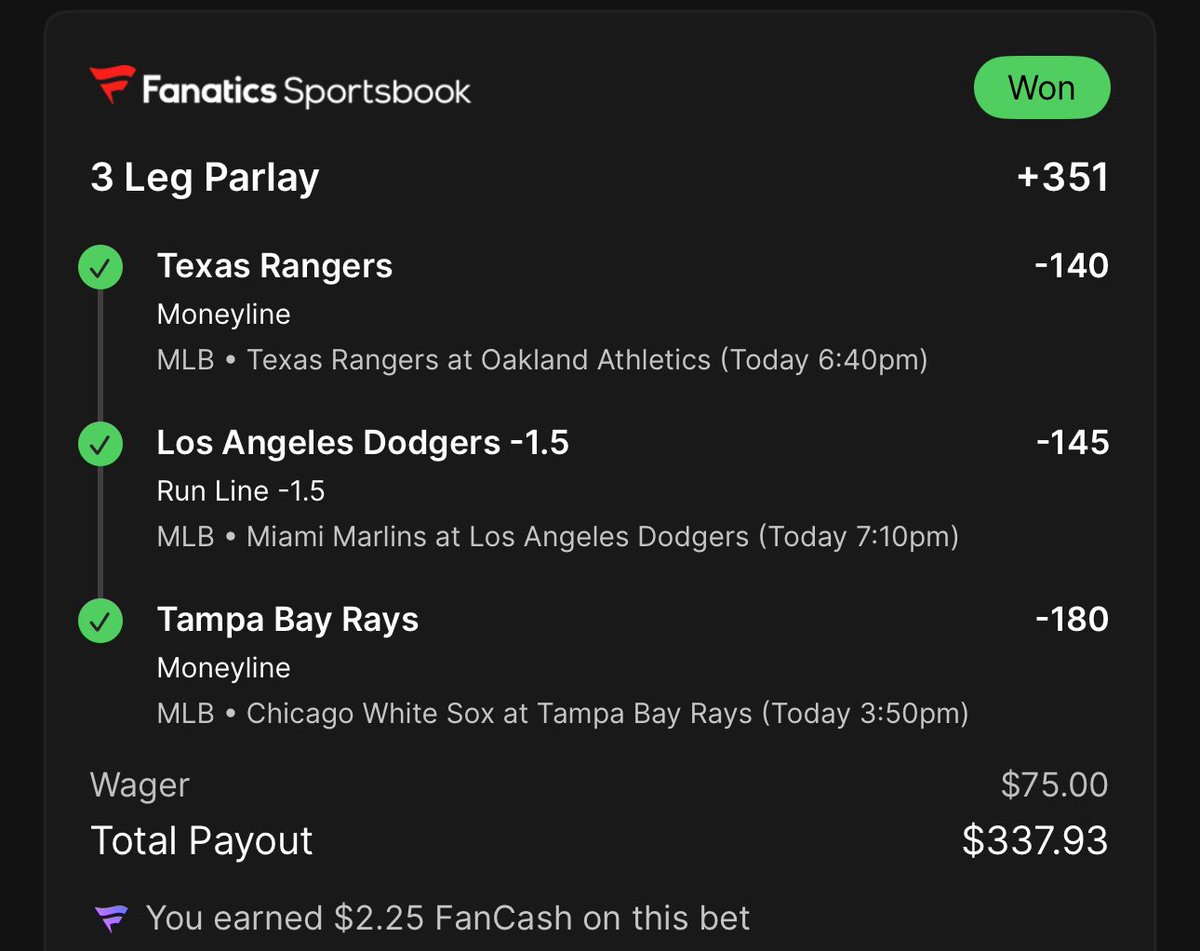 CASH THE 3 TEAMER FOR THE CHAT!!! ✅✅⚾️⚾️