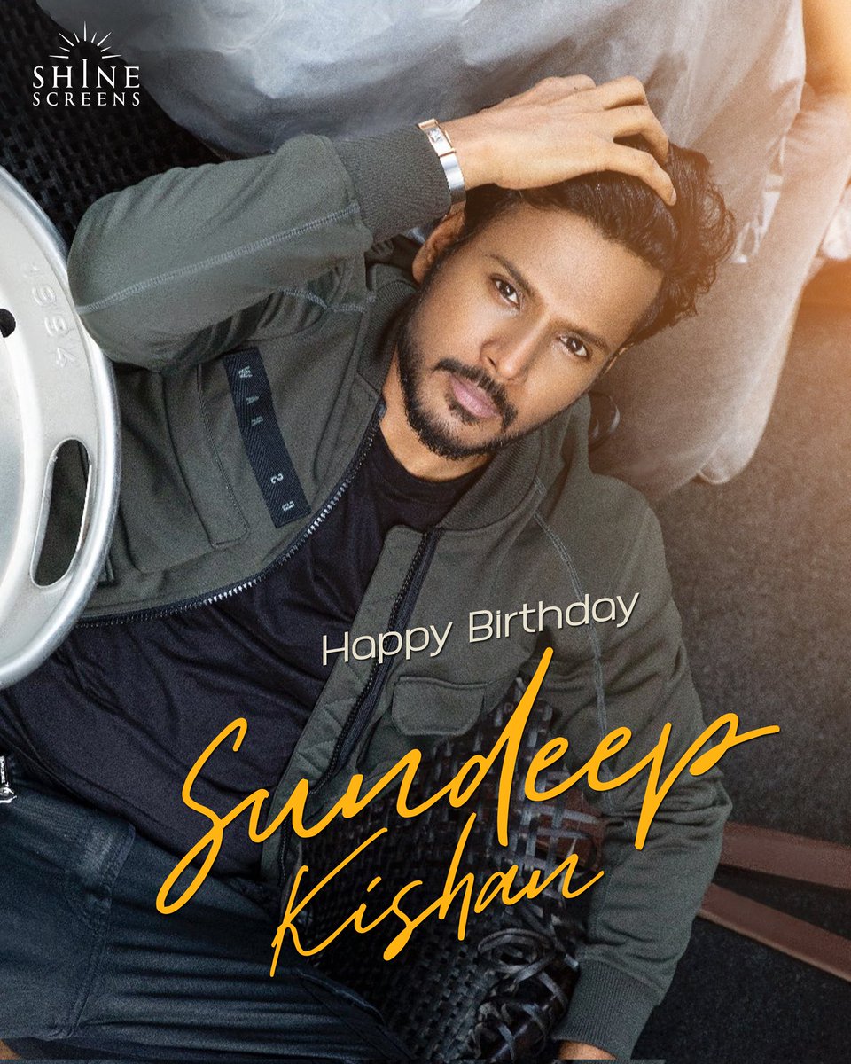 Wishing the talented handsome hunk @sundeepkishan a very Happy Birthday ❤‍🔥 #HBDSundeepKishan