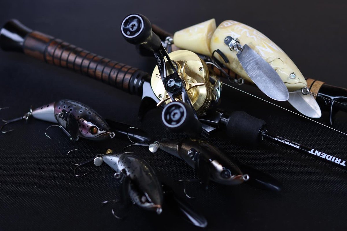 僕の琵琶湖メインタックル ロッド:TRIDENT(1st/2ndプロト) グリップ