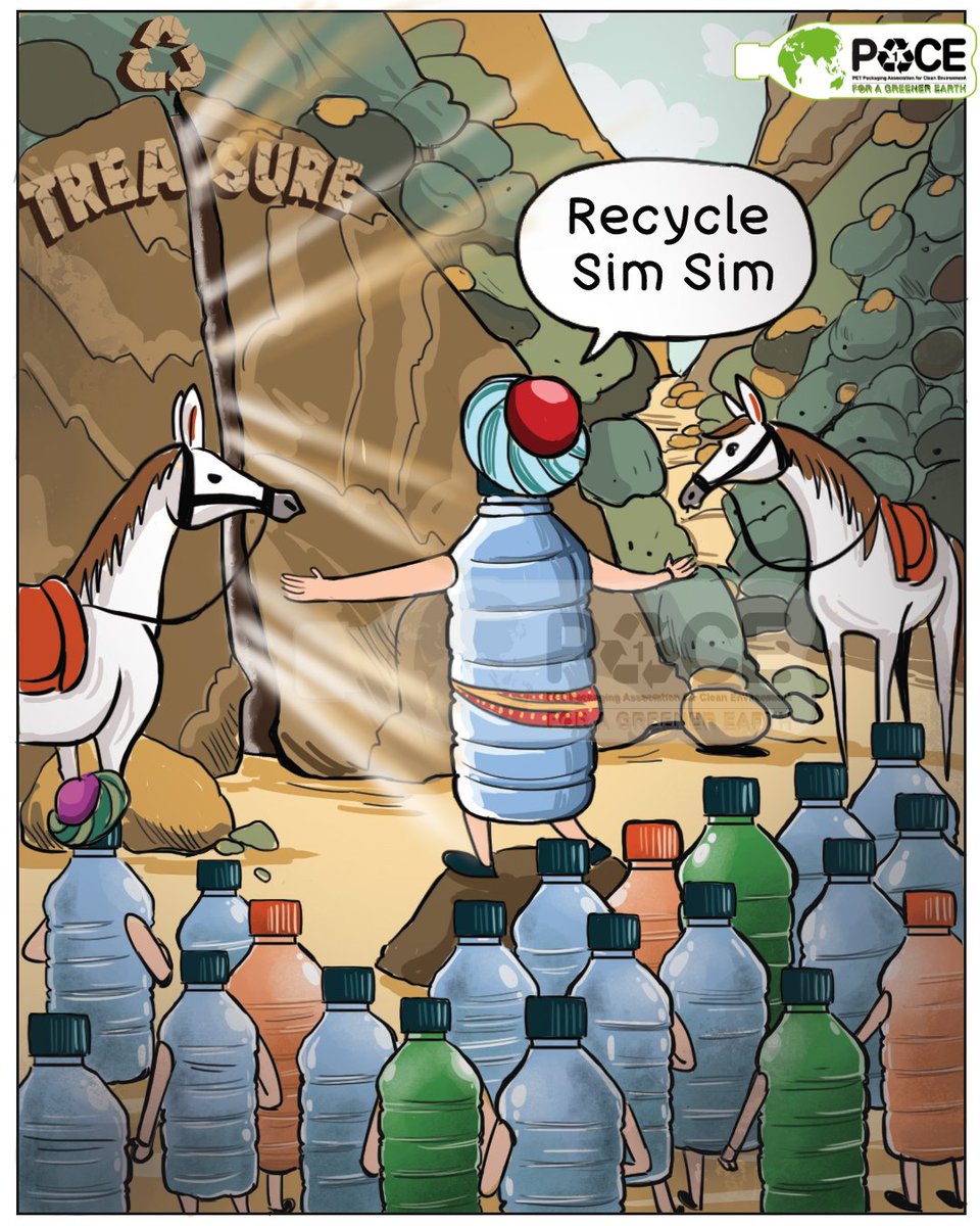 Forget 'Open Sesame!' These bottles know the real magic words: 'Recycle Sim Sim!' ♻️  A cave of wonders awaits used PET bottles, turning trash into treasure. Choose PET, for a sustainable happily ever after! 

#PETRecycles #PET #EcoFriendly #Packaging #PETBottles #Recycle