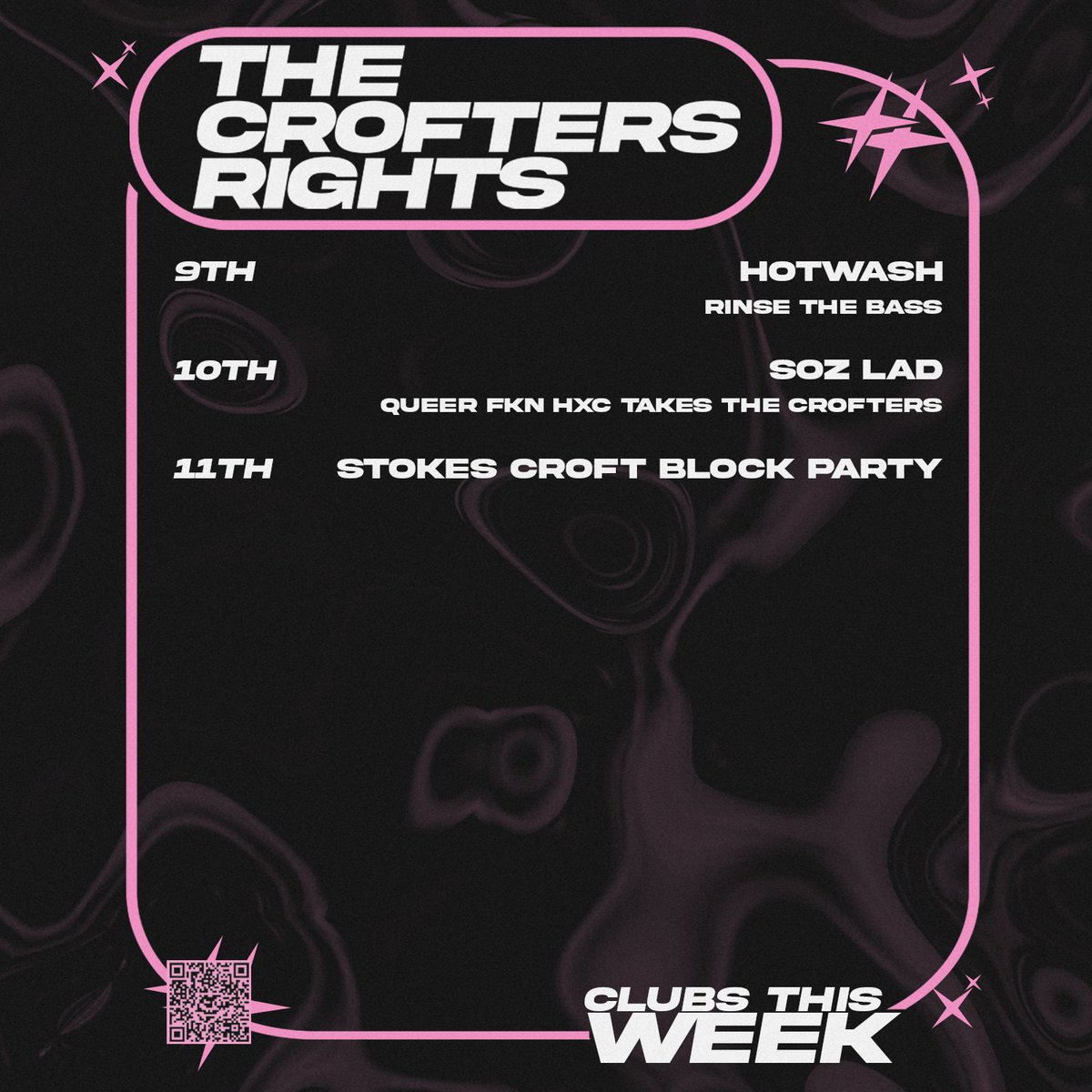 Coming up this week at Crofters! 💥

All tix at headfirst - headfirstbristol.co.uk/#venues/109